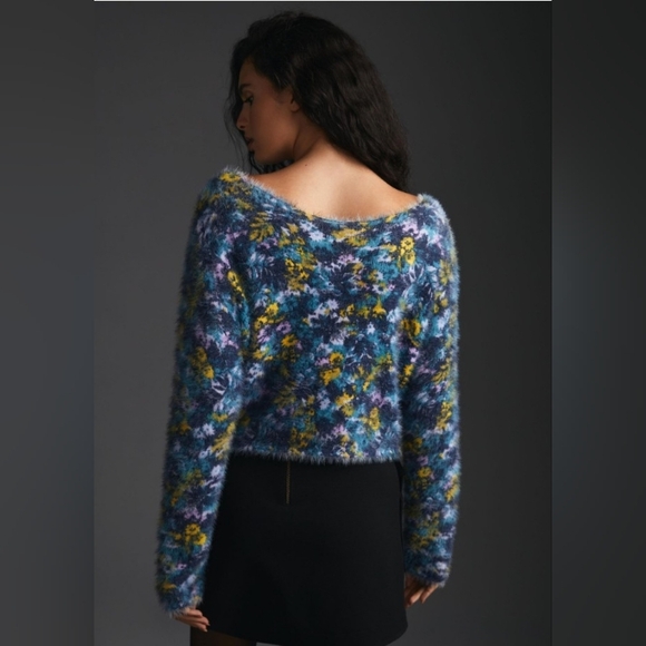 NWT Anthropologie Pilcro Cropped Eyelash Sweater Size XS - Picture 2 of 14